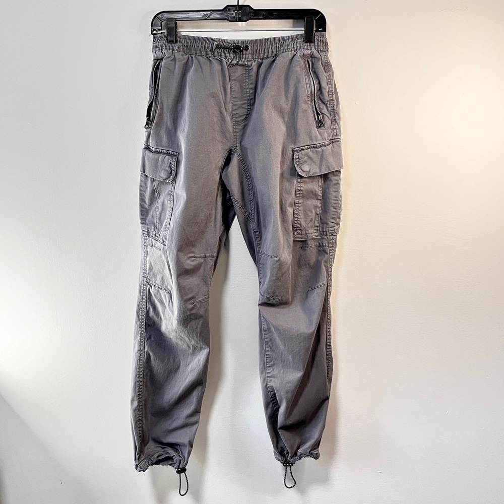 Denim Co. Men's Gray Cargo Joggers Size Small